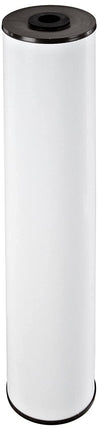 Pentair Pentek RFFE20-BB Big Blue Water Filter 20-Inch cartridge in white with black end caps, designed for whole house iron reduction.