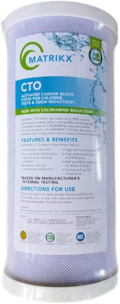KX Matrikx Full Flow CTO Carbon Block Filter for Water Treatment