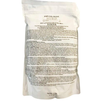 Better Water Industries Calcium Hypochlorite Chlorine Pellets