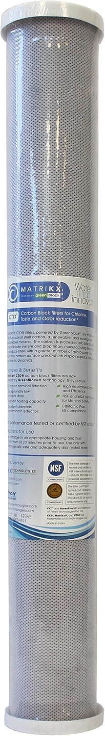 KX Matrikx 20-Inch Carbon Block Water Filter