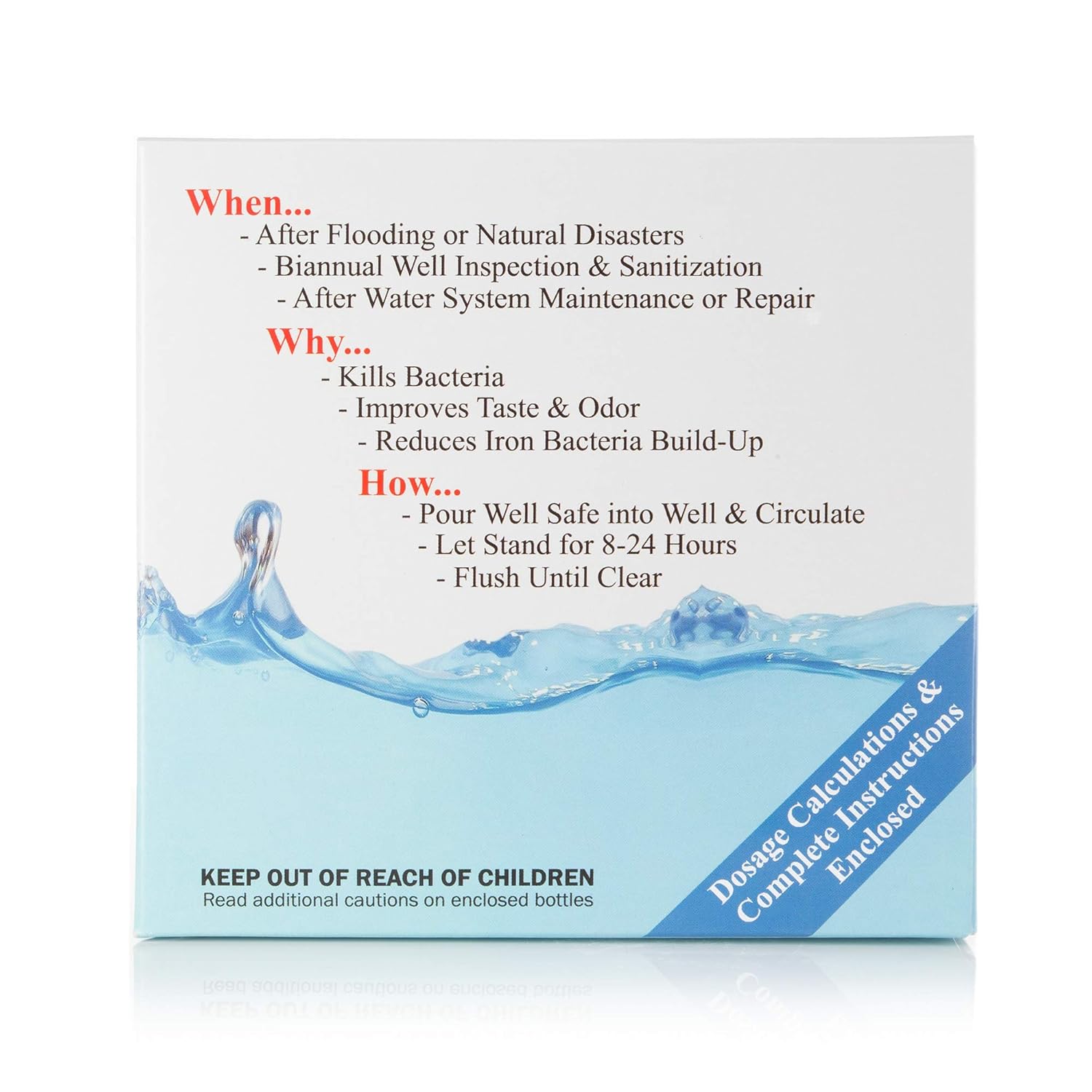 Well Safe. Amazon Well Safe C21000 Well Sanitizer Pack for Sulfur – Provizio