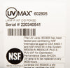 Front of box of Viqua 602805 UV lamp