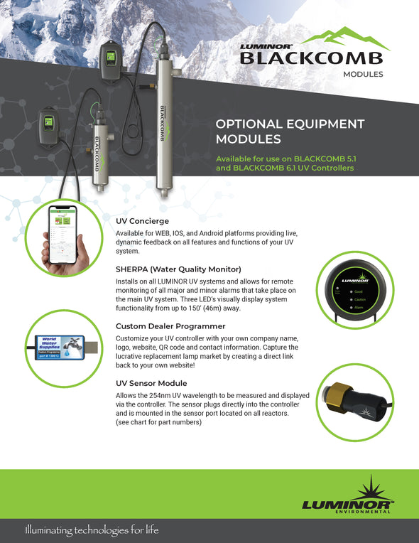 BLACKCOMB 5.1, LB5-151,UV Water Purification System by Luminor (15gpm)